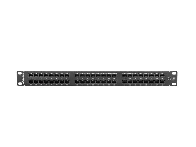 Lanberg Patch Panel 48 port 1U 19" kat.6 UTP czarny