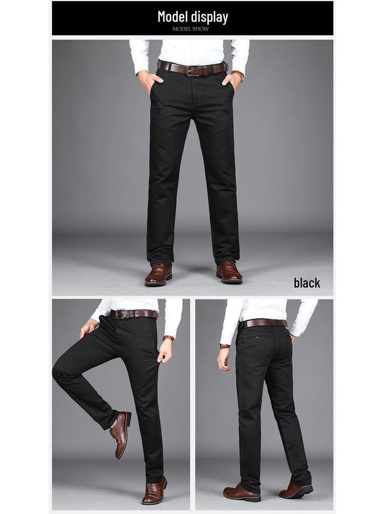 Men's Plus Size Casual Autumn/Winter Slim Fit Trousers