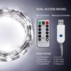 50/100/200 LED Copper Wire String Lights USB Plug-in Fairy Lights with Remote 8 Modes Lights Home Decoration