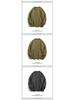 Heavyweight Cotton Yarn Pineapple Stitch Knit Casual Loose Round Neck Pullover Sweater