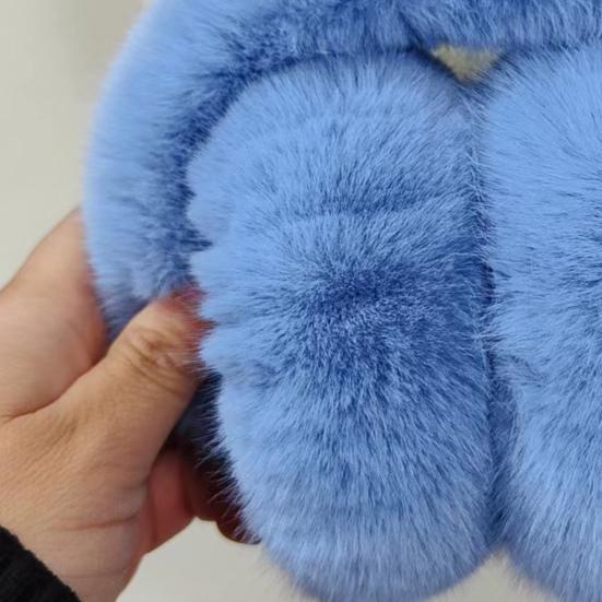 Solid Color Elastic Non-slip Cute Unisex Earmuffs Winter Soft Thickened Plush Headband Ear Warmer