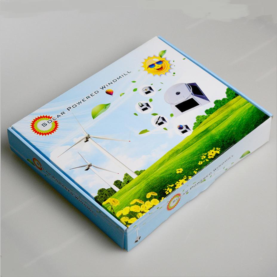 DIY Solar Plastic Windmill Model Toy Ornament