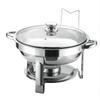 Stainless Steel Round Chafing Dish with Hangable Heat Preservation Container