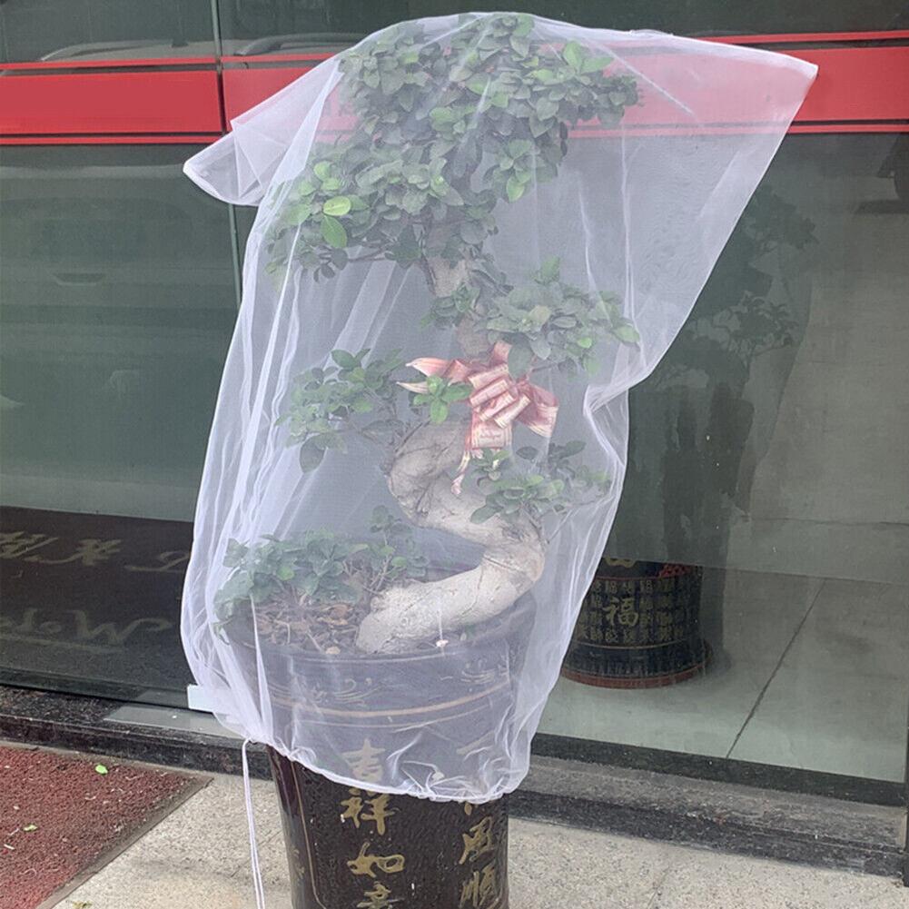 Vegetable Protection Barrier Cover Anti-Bird Bonsai Fruit Tree Cover with Drawstring Ultra Fine Mesh Orchard Supplies Tools
