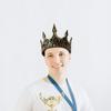 Latex Foam Medieval King Crown Costume Prop for Halloween and Stage Performance