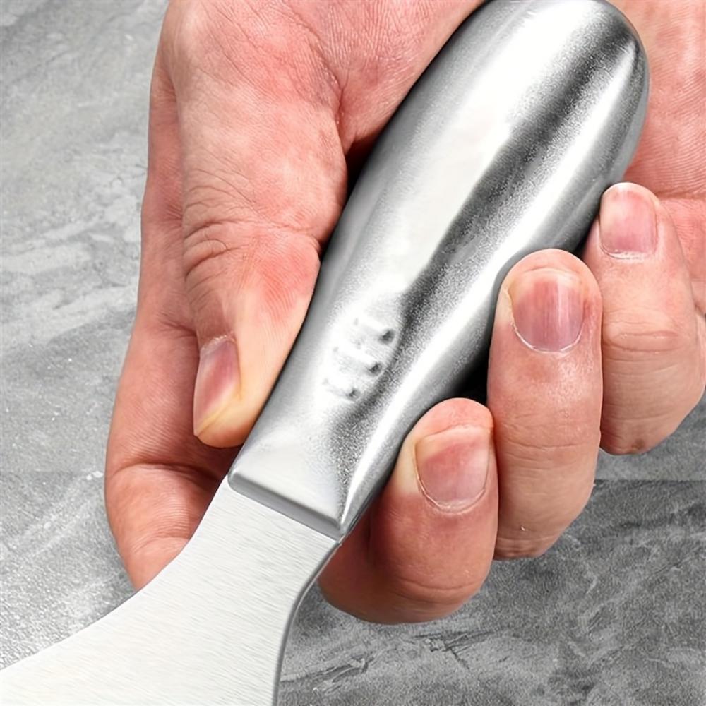 3-Piece Stainless Steel Multi-functional Cutting Tool Set, Wall Scraper - Practical Blade, Stainless Steel Scraper - Stainless Steel Batch Ash Knife