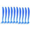 10/30/50Pcs Fishing Lures Soft Baits with T-Tail Vibrant Color Tear-Resistant Reusable Flexible Soft Artificial Lures Fake Baits