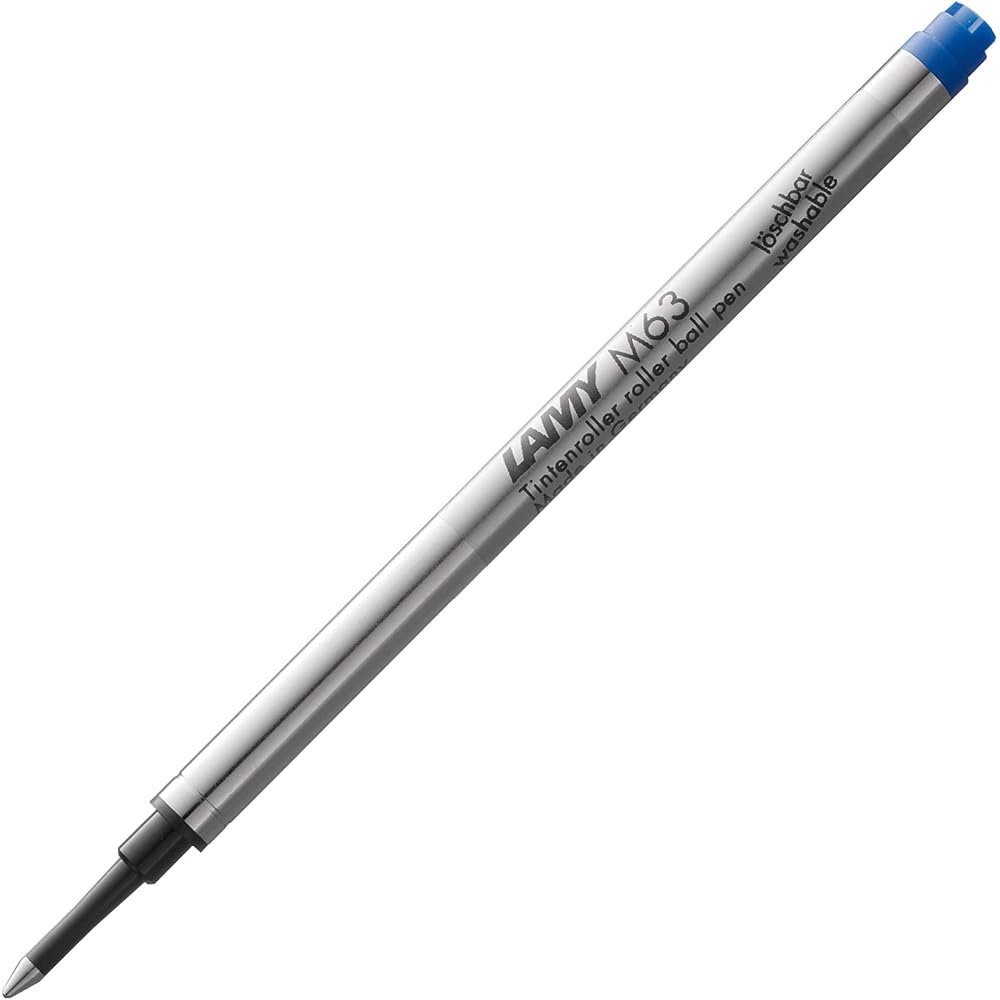 LAMY Rollerball Pen Refill M63 Blue - LAMY Rollerball Pen Refill Line Width M - Refill for smooth...