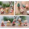 Kreslená opice Santa los Pryskyřičná ozdoba Figurka Vánoční dekorace Dětská hračka
