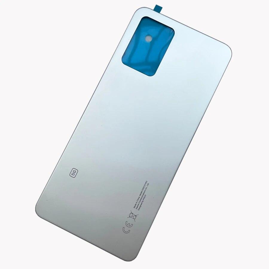 

Задняя стеклянная крышка с объективом F4 для Xiaomi Poco F4, сменная задняя дверь, жесткий аккумулятор, задняя крышка корпуса с клеем Silver No Lens