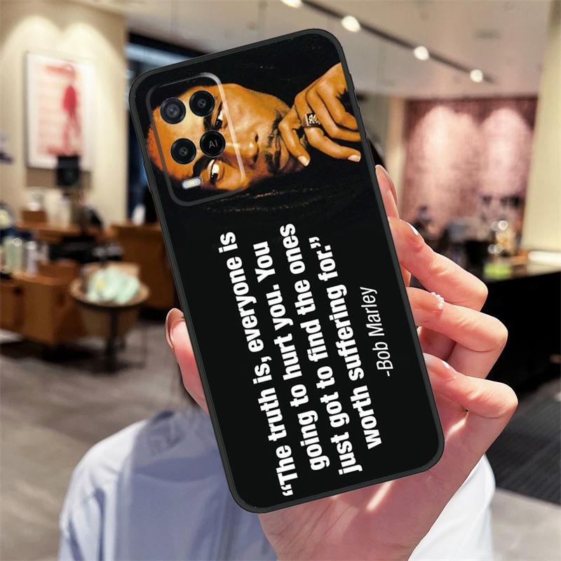 

Bob Marley Quotes Rasta Reggae Case For Oppo A40 A60 A80 A18 A38 A58 A78 A98 A16 A76 A96 A15 A17 A77 A74 A94 A54 A57S Cover For OPPO A15