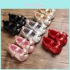 Baby Girl Princess Toddler Shoes With Bow Decor And Cute Solid Color Design For Spring Summer Walks