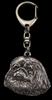 Pekingese, Pekinese, Peke - Silver-plated Key Ring with Dog, Handbag Decoration, Backpack Pendant by Art-Dog Brand