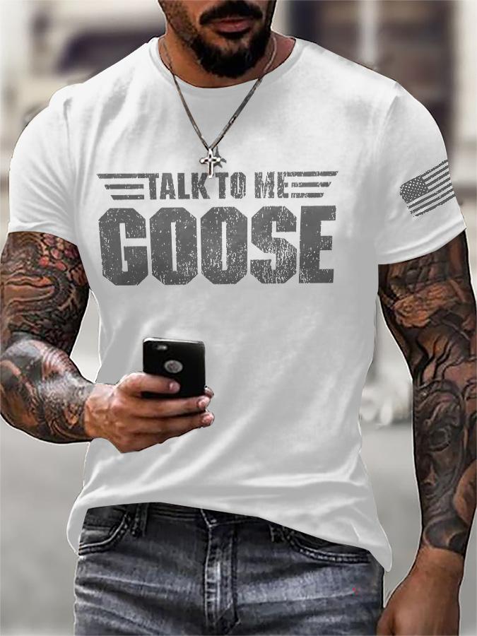 Mens Retro Aviation Quote Graphic Tshirt Casual Crew Neck Tee with American Flag Sleeve Black White Red Green