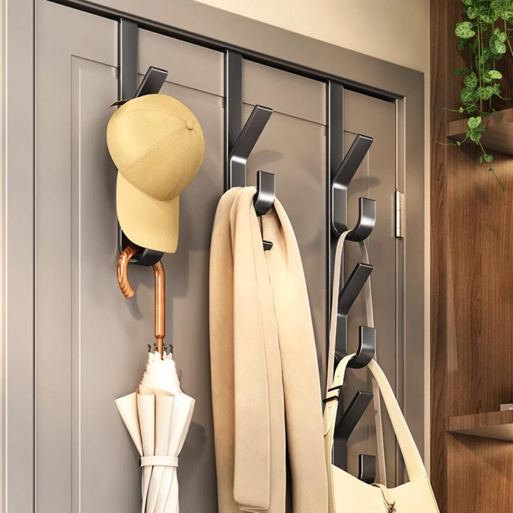 Door Back Type Door Hanging Hook Over The Door Handbag Storage Rack Quality Hat Coat Hanger  Home