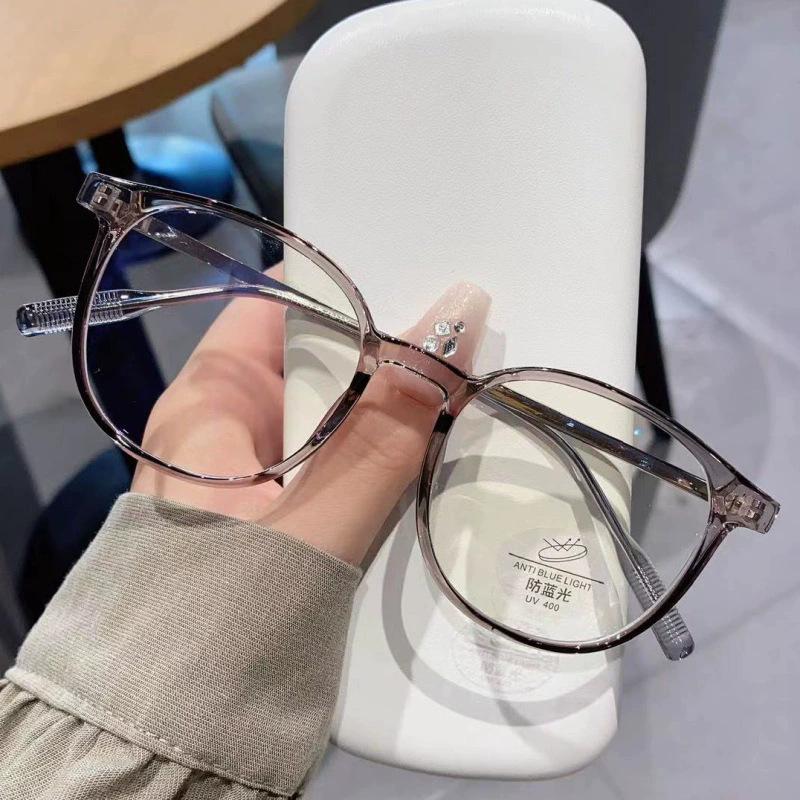 New Big Frame Anti Blue Light Glasses TR90 Ultralight Unisex Prescription Eyewear for Myopia Near Sight