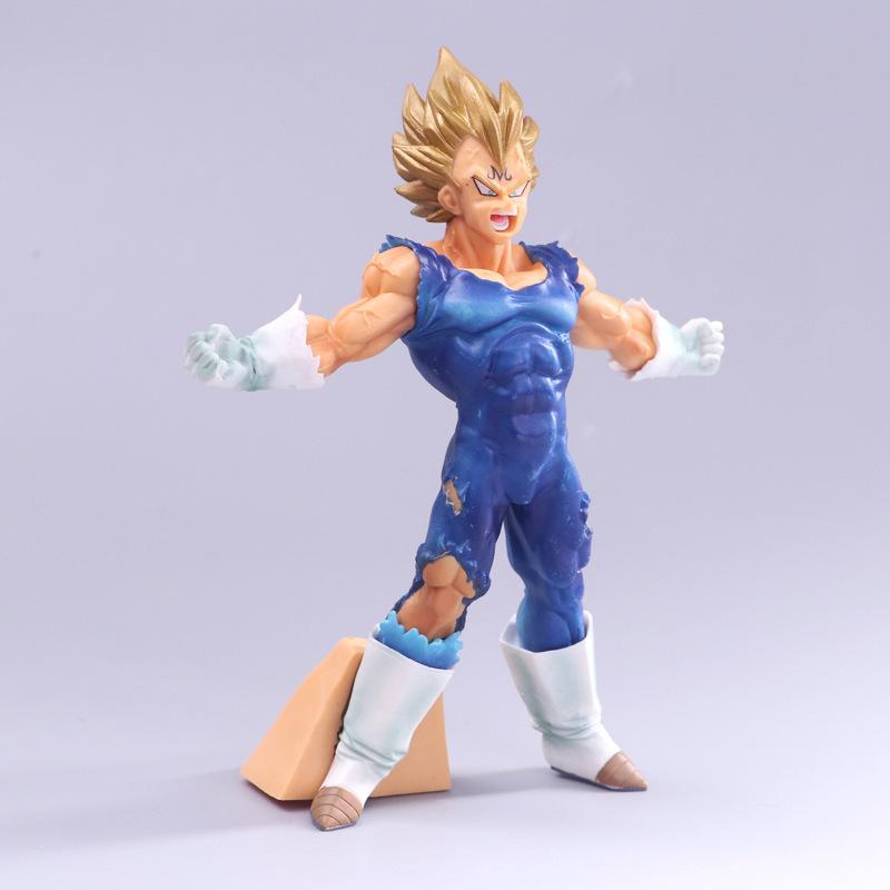 17cm Dragon Ball Z Anime Figures Majin Vegeta Son Goku Action Figure Gk Statue Figurine Model Doll Decoration Ornaments Toys