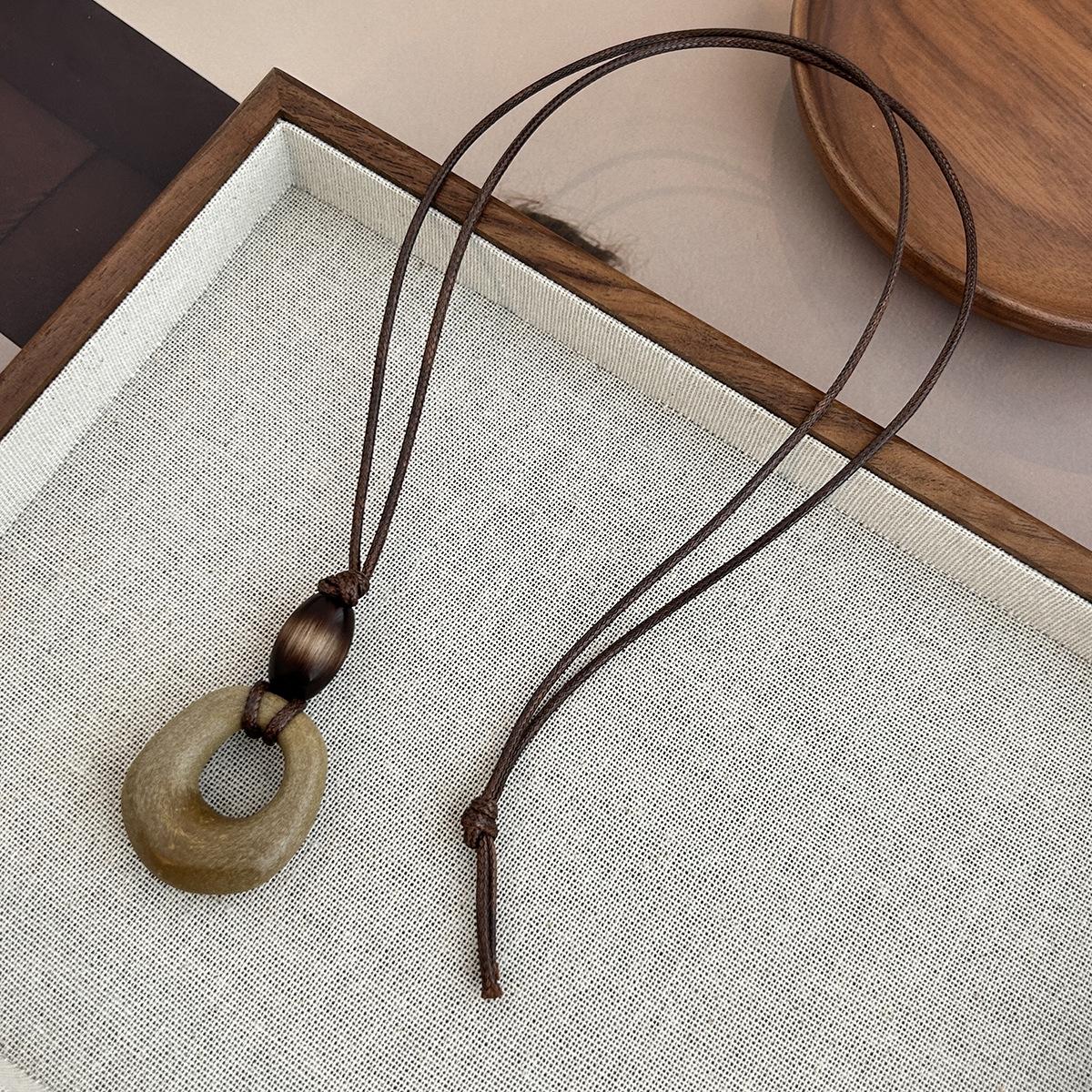 

Maillard Long Necklace Women S High-End Design Ethnic Style Autumn And Winter Sweater Chain Retro Neck Pendant Accessories