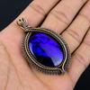 Blue Flash Labradorite Handmade Pendant, Natural Gemstone Jewelry, 999 Copper Wire Wrapped Pendant Jewelry, For Gift