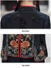 Herbst Retro Chinesischer Froschknopf Bestickte Langarm Tang Anzug Jacke für Damen.