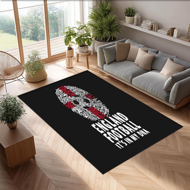 England national football team Printed Flannel Area Rug Non Slip Soft Polyester Floor Carpet Indoor Decor Mat for Bedroom Living Room Sofa