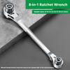 8 In 1 Ratchet Wrench Multifunctional Two-way Spanner Thickening Labor-saving Anti-rust Car Repair Tools Household Hardware Tool
