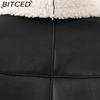BITCED Women's Autumn/Winter Plus Size Fashion Shearling Coat Loose-Fit Shearling Coat