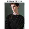 UR Men's Winter Textured Tassel Knit Sweater