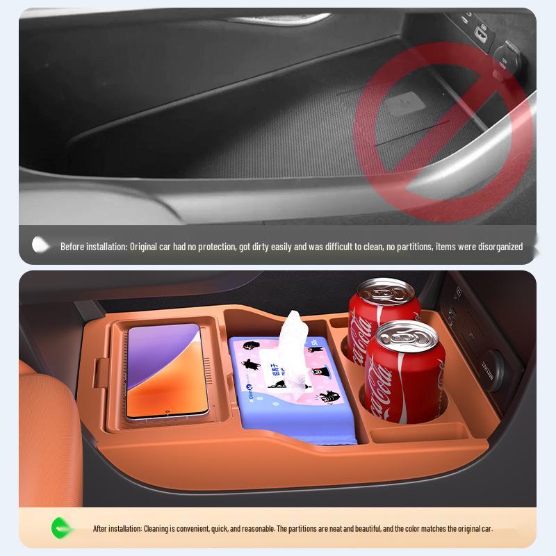 Fits 25 Trumpchi S7 Models: Waterproof Silicone Storage Box for Center Console - Ideal for Glasses