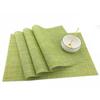 Dinner Placemat 6pcs Dining Pvc Table Mat Disc Pads Green Decoration Tablemat Tableware Pvc Placemat Kitchen Dinning Bowl Mat