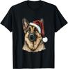 German Shepherd Santa Claus Dog Christmas T-Shirt