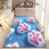 17 Styles Cat Paw Printed Carpet Rug for Living Room Bedroom Entrance Door Decor Mat, Kids' Room Decorative Mat Multi-Size Gifts
