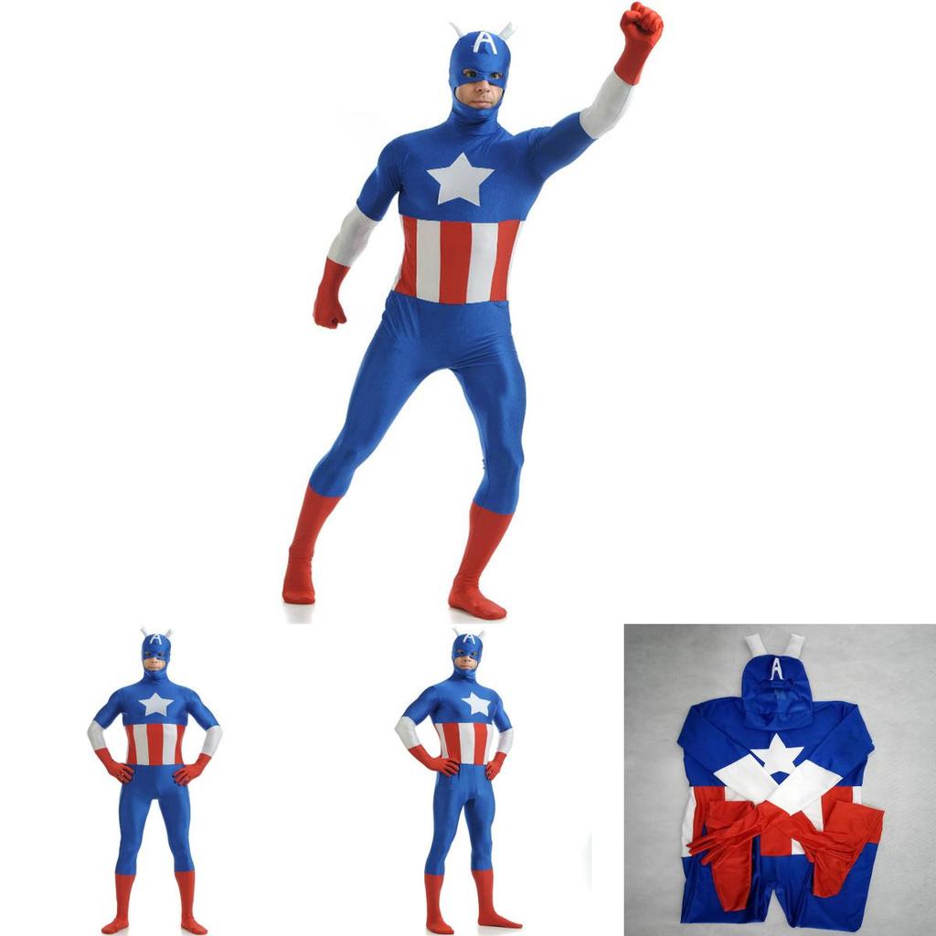 Stunning Avengers Superhero Captain Costume With Exquisite Workmanship For Adults