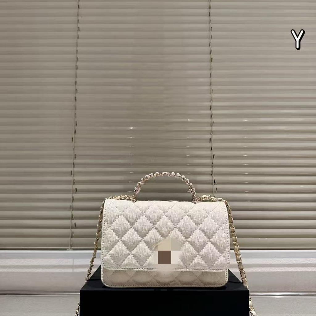 Fashionable chain bags for women, new diamond pattern handheld, small square bag, single shoulder crossbody bag wholesale