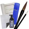 Toyo Kyozai School Crafts Calligraphy Lined Desk Pad with 7 Brush Set No. (Product Number 100003793-4)