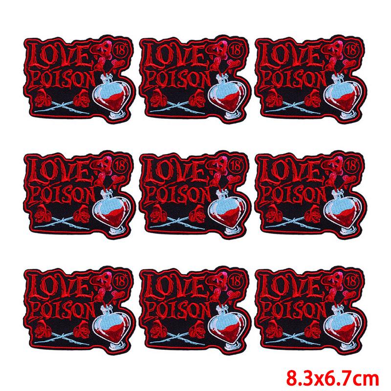 10 Pcs/lot Wholesale Embroidery Patch Iron On Patches For Clothing Patches On Clothes Jackets Decor Applique Sew Supplies