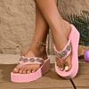 New Style Studded Platform Women's Shoes with Anti-slip Rubber Soles - Beach Slippers
