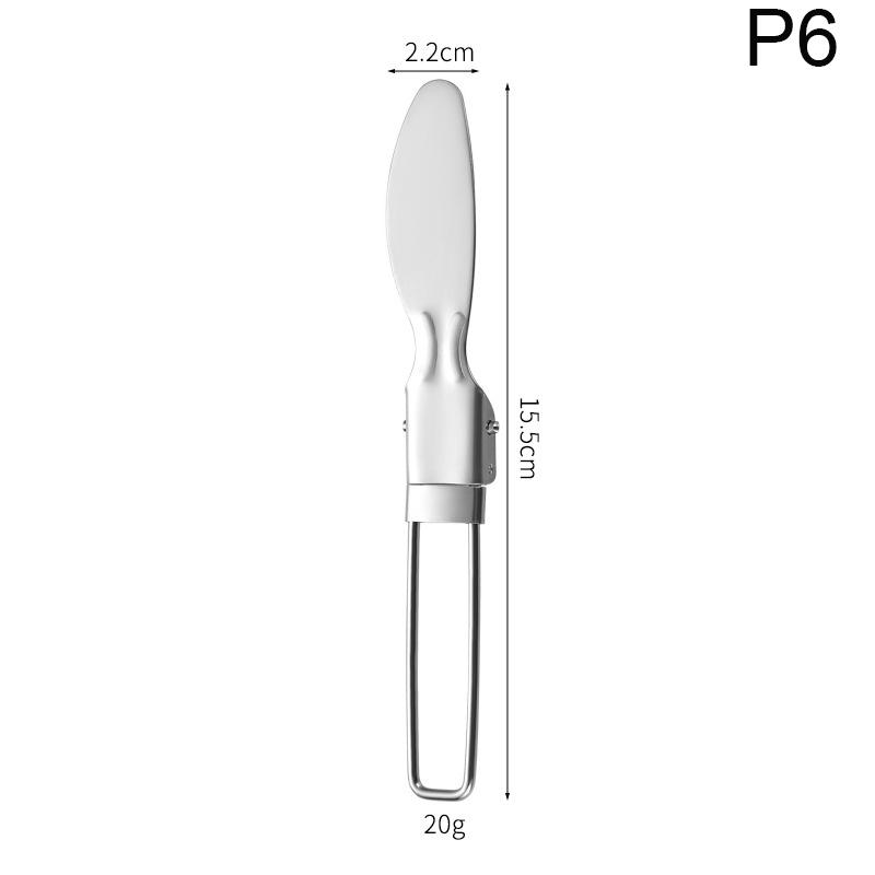 304 Stainless Steel Solding Spoon Outdoor Portable Fold Spoon Fork Knife Travel Folding Spoon Camping Hiking Picnic Tableware