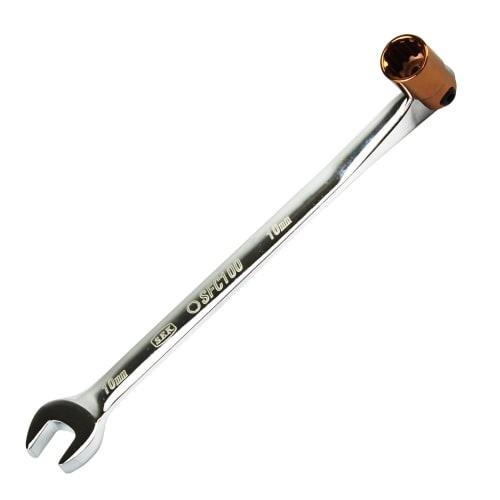 

Suekage Tools SEK Комбинированный ключ Flex (Одинокая латунь) Шлицевой торцевой ключ тип 10 мм SFC 100