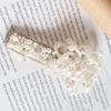 High-End Exquisite Pearl Flower Hair Clip for Women - Elegant BB and Bangs Hair Accessories