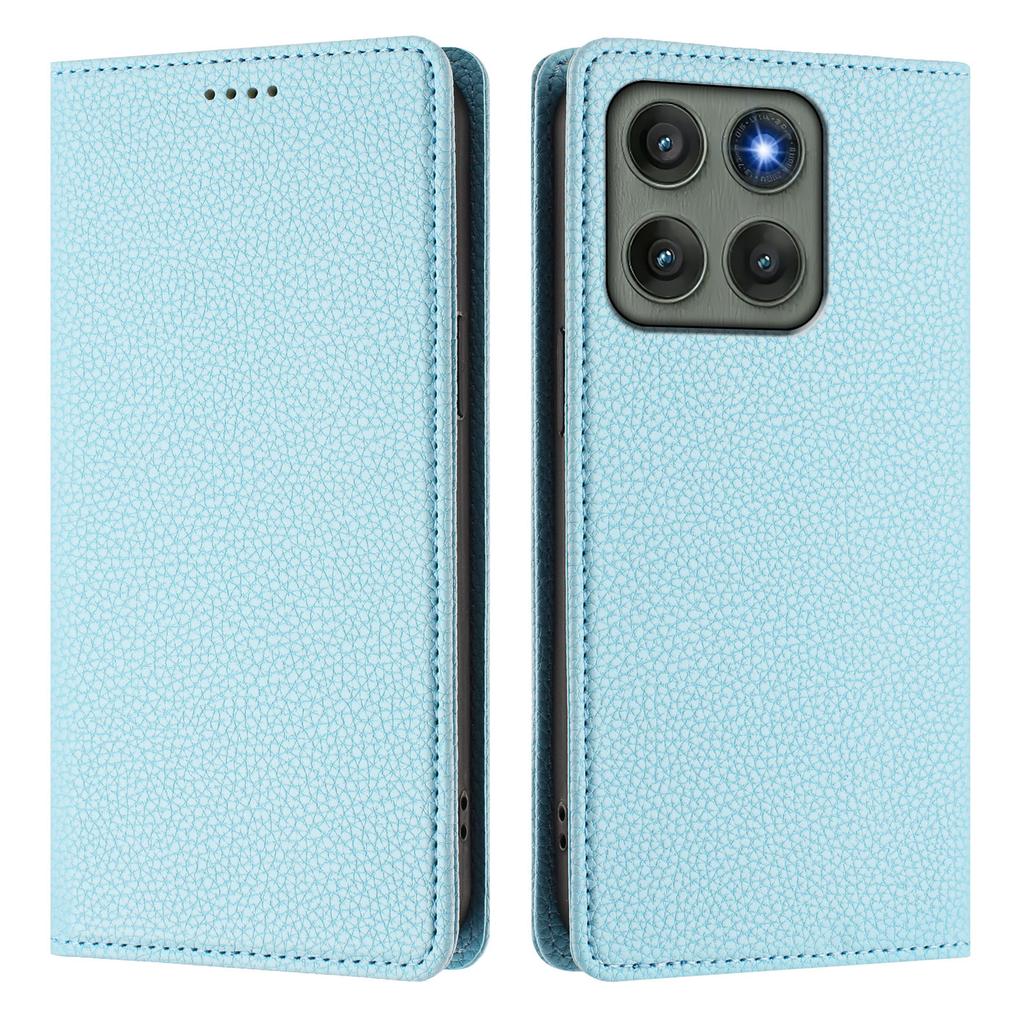 For Motorola Edge 60 Pro 5G Wallet Case RFID Blocking Litchi Texture Leather Mobile Cover