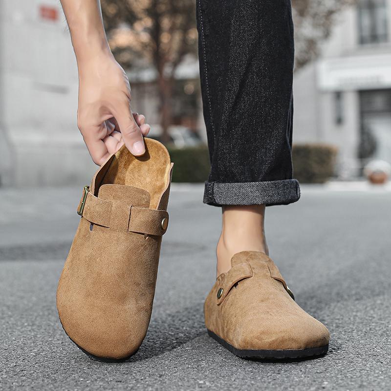 Sommer Herren Sandalen Echtes Leder Herren Freizeitschuhe Outdoor Herren Ledersandalen für Herren Strandschuhe Römische Herrenschuhe