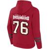 Sudadera con capucha Fanatics Foundation - NFL Tampa Bay Buccaneers - Hombre - Rojo - Mangas largas - Cuello con capucha