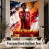 Custom Text Tapestry Lamine Yamal Print Wall Tapestry Indoor Living Room Wall Decor