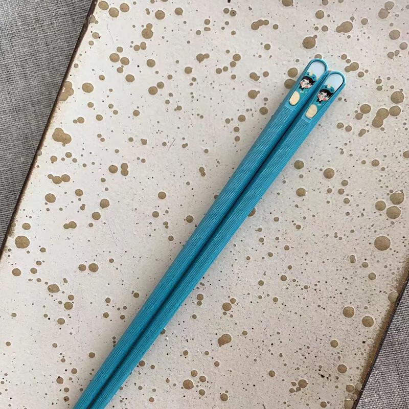 

Ru Han National Style Cartoon Alloy Kids Chopsticks