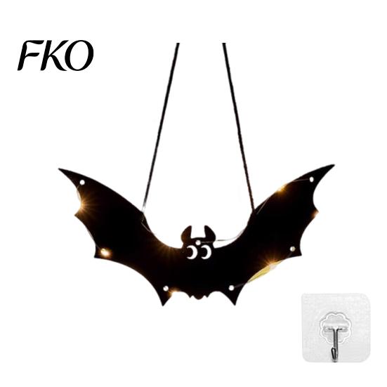 Cool Halloween Designs Pumpkin Hanging Decor, Non-Woven Ghost Ornament with Light String, Spooky Holiday Decorations Door Wall Decor for Party