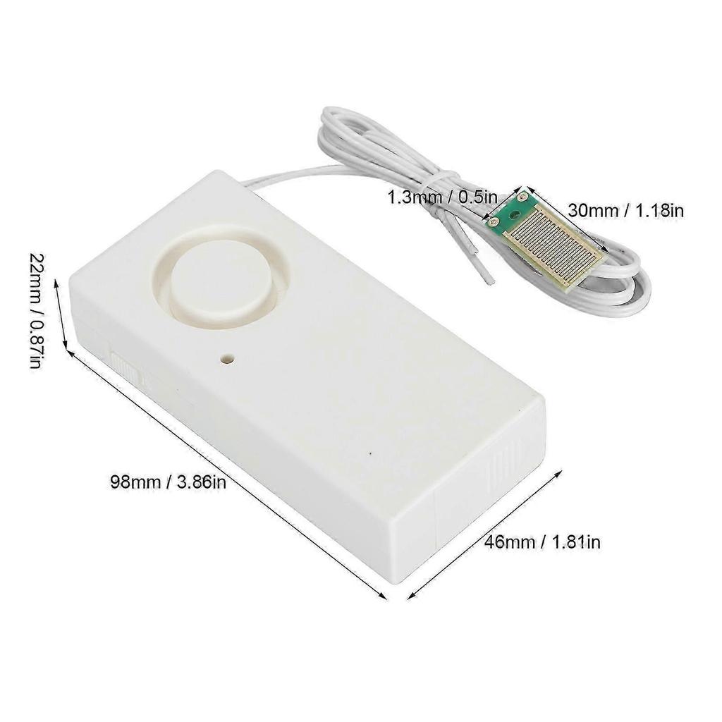 Water Leak Alarm Detector 120dB Loud Home Sink Fish Tank Pump Overflow Leakage Sensor