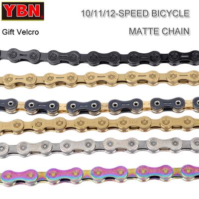 YBN Aktuelle 12-V-MTB-Kette 8 V 10 V 9 V 11 V Aktuelle Fahrradkette 8 9 10 12 11-Gang-Mountainbike-Kette 11-V-Straßenradfahren