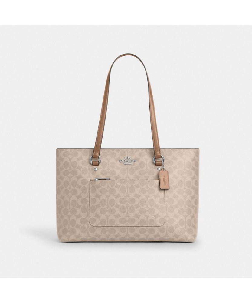 Coach Station Tote Bag In Signature Canvas Ccd69 Svpwh