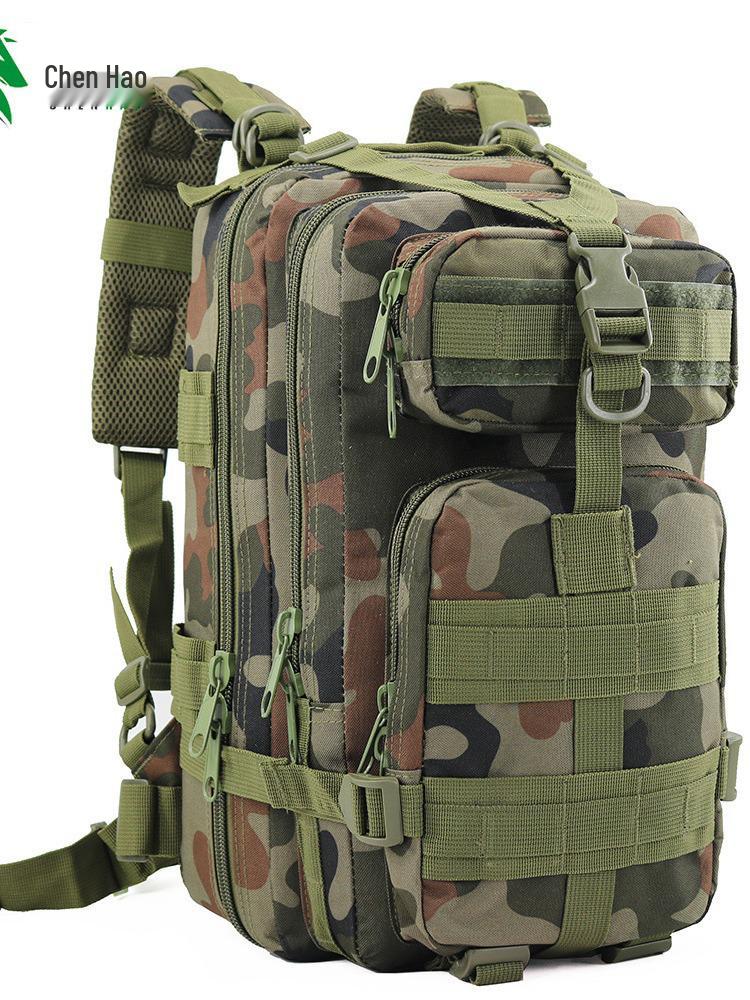 Tactical 3P Assault Backpack - Large Capacity Camo for Travel, Mountaineering, Hiking, Adventure & Camping with Load Reduction.